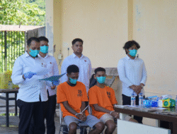 Polda Papua Barat Musnahkan Bukti Barang Ganja dengan Berat 112,4 gram