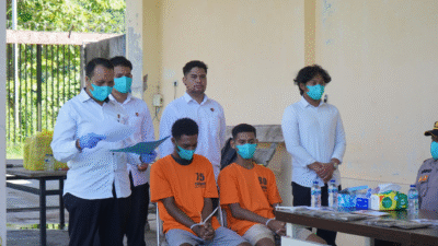 Polda Papua Barat Musnahkan Bukti Barang Ganja dengan Berat 112,4 gram