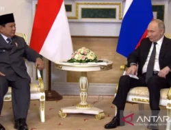 Putin sambut Prabowo di Istana: Senang bertemu di Saint Petersburg