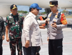 Kapolri Absen, Prabowo Disambut Panglima TNI Bersama Gubernur Bali di Bandara