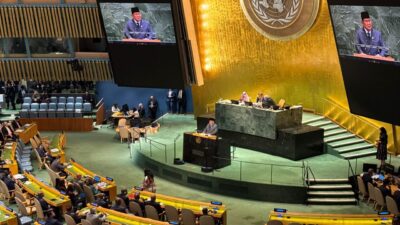 Pidato Presiden Prabowo di SU PBB tentang Palestina: “ Pengakuan Negara Palestina adalah langkah yang tepat di sisi sejarah yang benar. Bagi mereka yang belum bertindak, kami katakan sejarah tidak berhenti.”