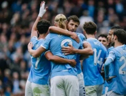 Haaland bermain apik Mancherter City menang atas Burnley