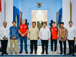 Prabowo Terima Kunjungan Juara MotoGP dan Pembalap Muda Indonesia