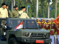 Prabowo Pimpin Upacara HUT ke-80 TNI di Monas, Apresiasi Pengabdian Prajurit