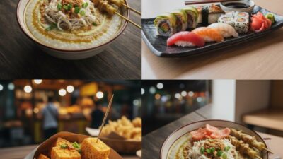 Kawasan Kuliner Puri Gading, Pondok Melati, Kota Bekasi menyajikan banyak jajanan dari daerah hingga manca negara/JURNALOKA/Foto: FG