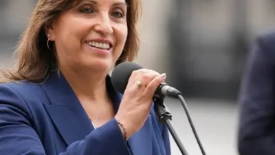 Dina Baluarte Presiden Peru dimakzulkan Konggres, Jun’at (10/10/25)/JURNALOKA/Foto: Fernando Vergara/AP Photo
