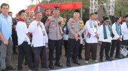 Polisi Terapkan Pengamanan Persuasif di Monas dalam Aksi Damai Dukung Palestina. (Foto: Humas Polres Jakpus)