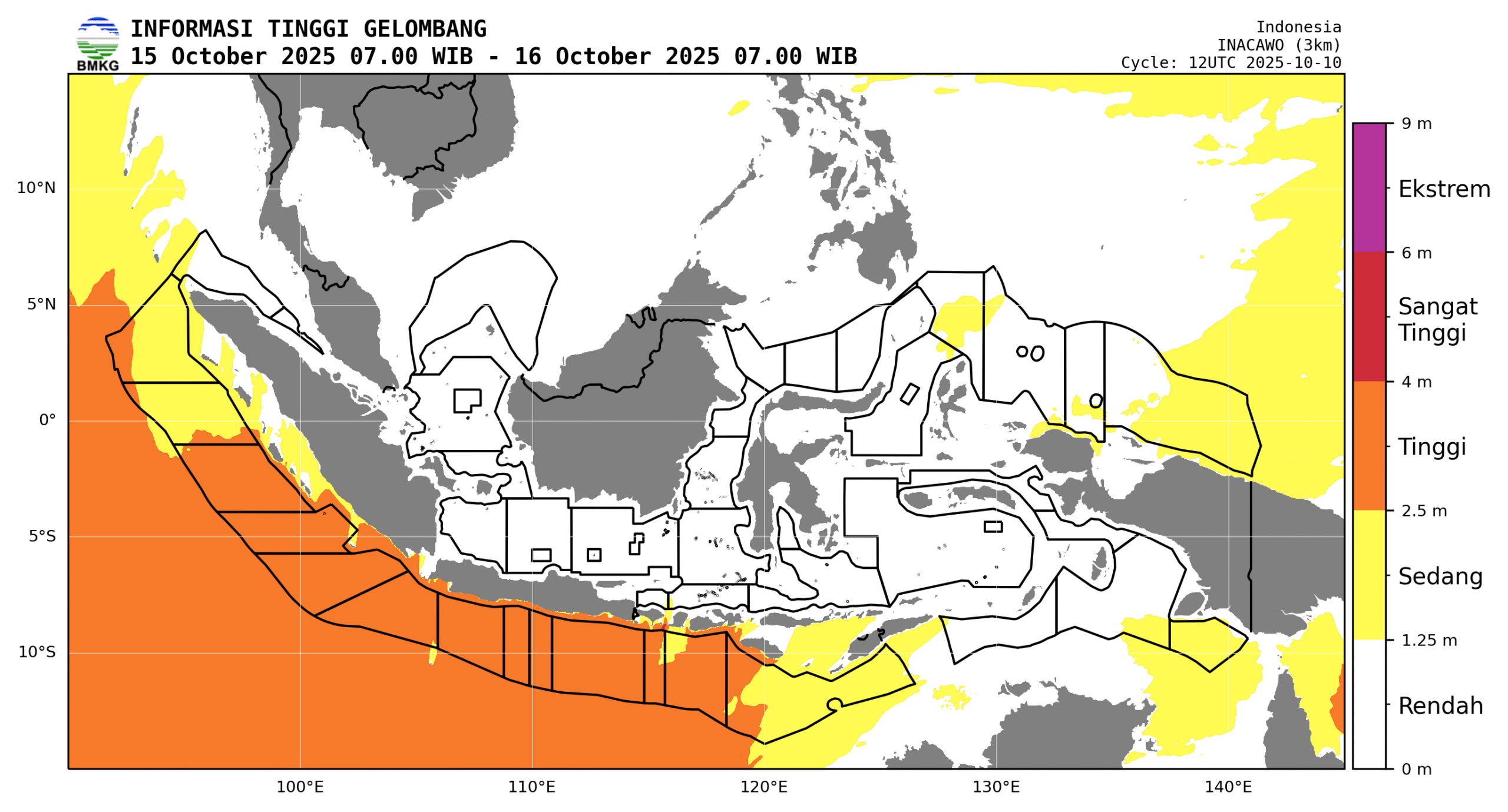 BMKG memberi peringatan gelombang tinggi dan banjir rob/JURNALOKA/Foto: Aset BMKG
