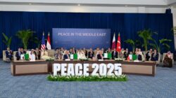 Presiden Republik Indonesia Prabowo Subianto menghadiri Konferensi Tingkat Tinggi (KTT) Perdamaian Sharm El-Sheikh yang digelar di International Congress Centre, Sharm El-Sheikh, Republik Arab Mesir, pada Senin, 13 Oktober 2025/JURNALOKA/. Foto: BPMI Setpres/Muchlis Jr