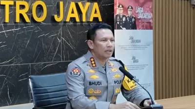 Kabid Humas Polda Metro Jaya, Kombes Pol Budi Hermanto saat ditemui di Jakarta, Jumat (7/11/2025). ANTARA/Ilham Kausar.