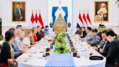 Presiden Republik Indonesia Prabowo Subianto menerima kunjungan Ratu Máxima dari Belanda di Istana Merdeka, Jakarta, pada Kamis, 27 November 2025. Foto: BPMI Setpres/Laily Rachev